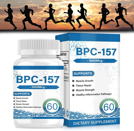 BP-C 157 Peptide Capsules 1000Mcg, Promotes Muscle Growth, Tissue Repair, and Strength, 60 Capsules