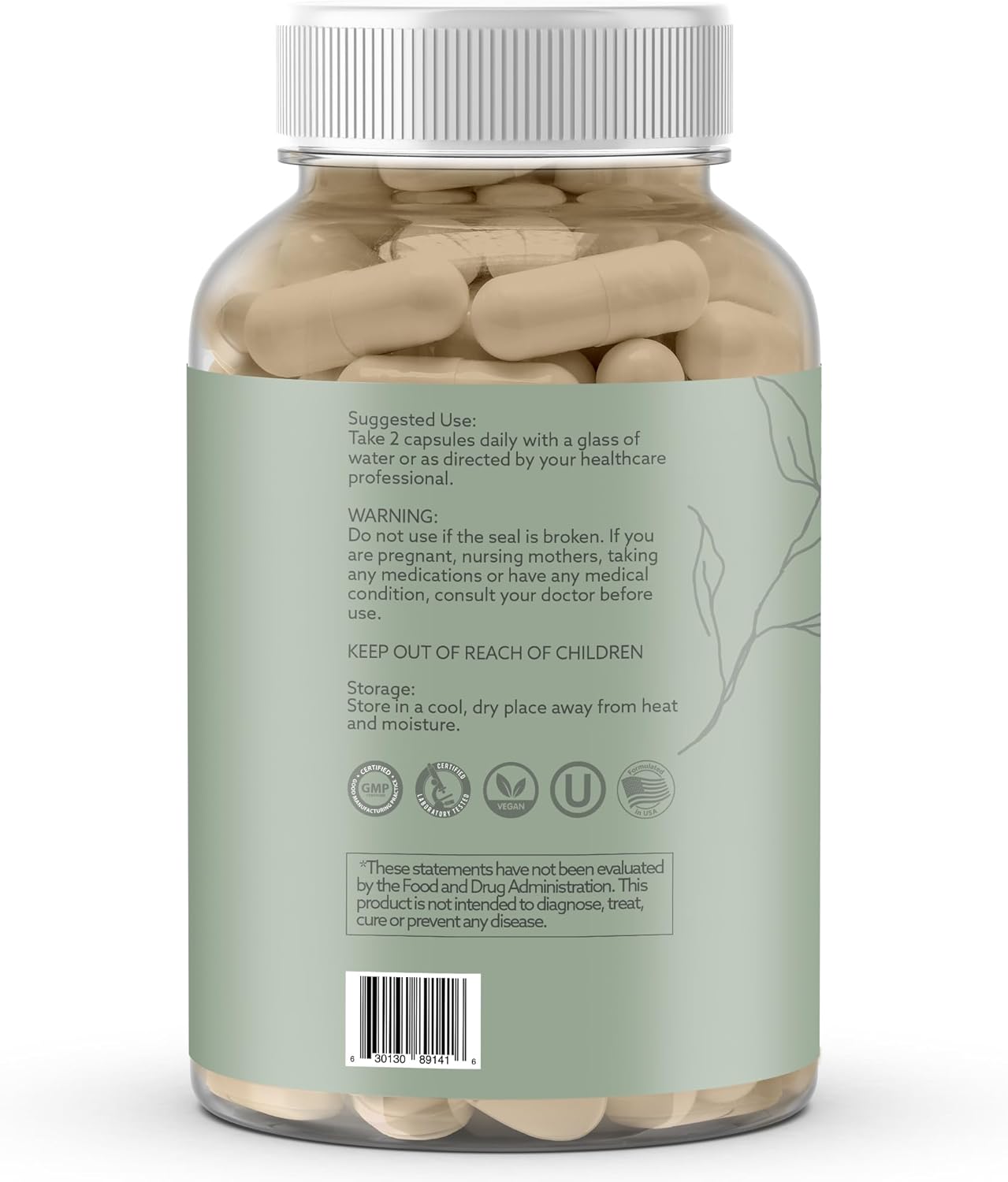 Brain and Immune Support Multi-Mushroom Supplement with Nootropics - Performance Blend of Lions Mane, Turkey Tail, Reishi, Cordyceps, Chaga, Maitake, Shiitake, and More - 60 Capsules