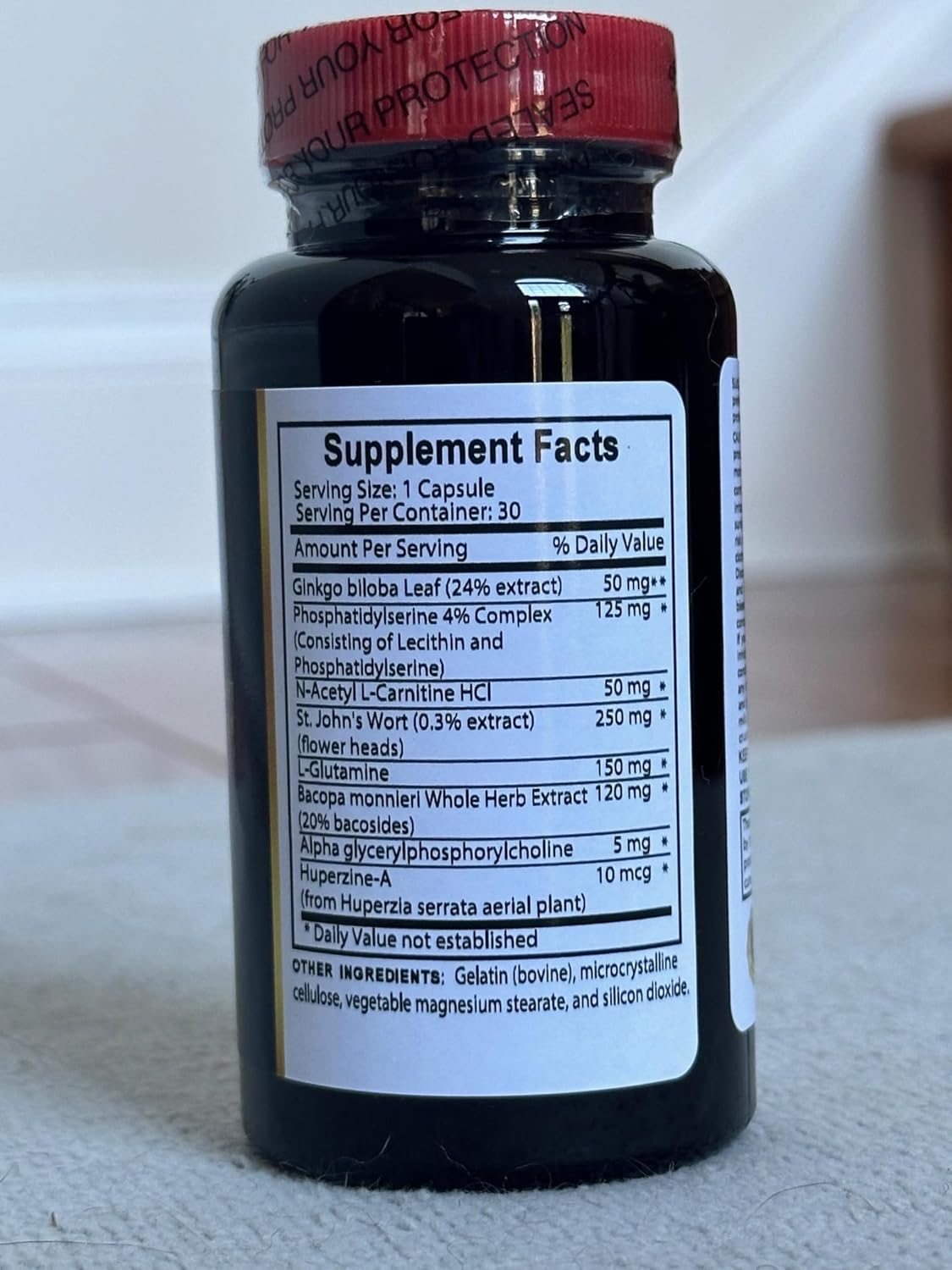 Brain Memory Supplements for Men and Women - Cognitive Enhancement & Mental Clarity - 60 Capsules