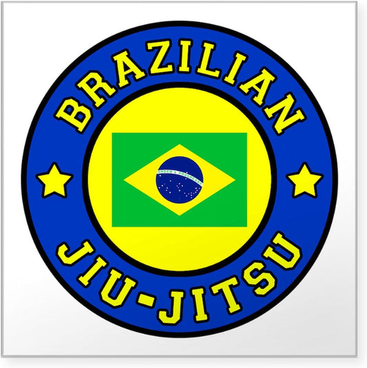 Brazilian Jiu Jitsu Square Sticker 3 X 3 Bumper Car Decal by CafePress