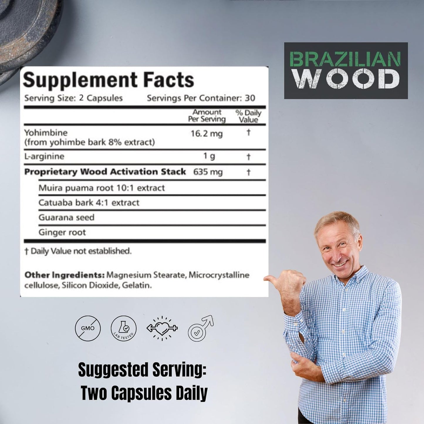 Brazilian Wood Supernatural Man Supplement for Men's Health Support