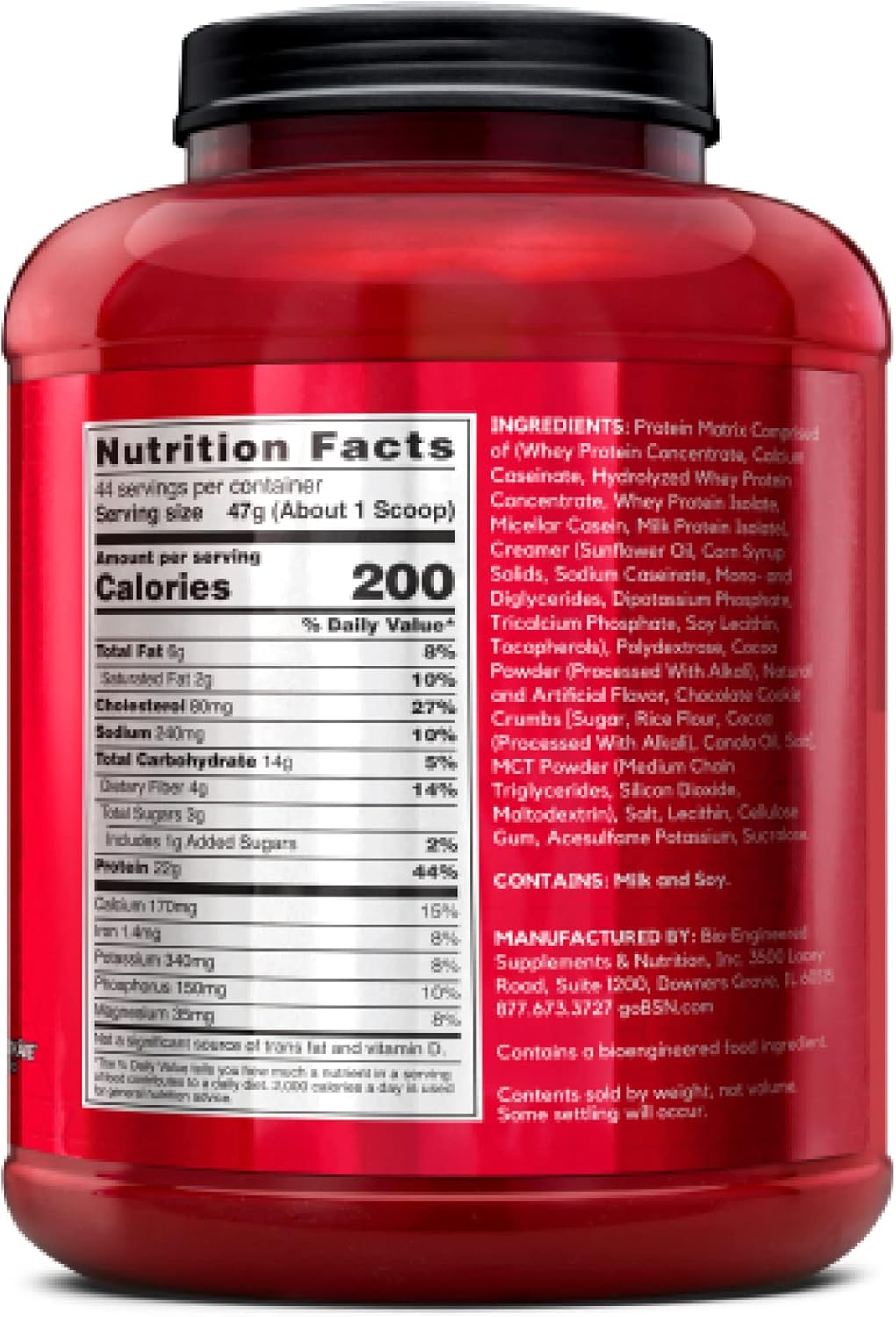 BSN Syntha-6 Whey Protein Powder, Cold Stone Creamery Germanchökolätekäke Flavor, 44 Servings, Micellar Casein & Milk Protein Isolate