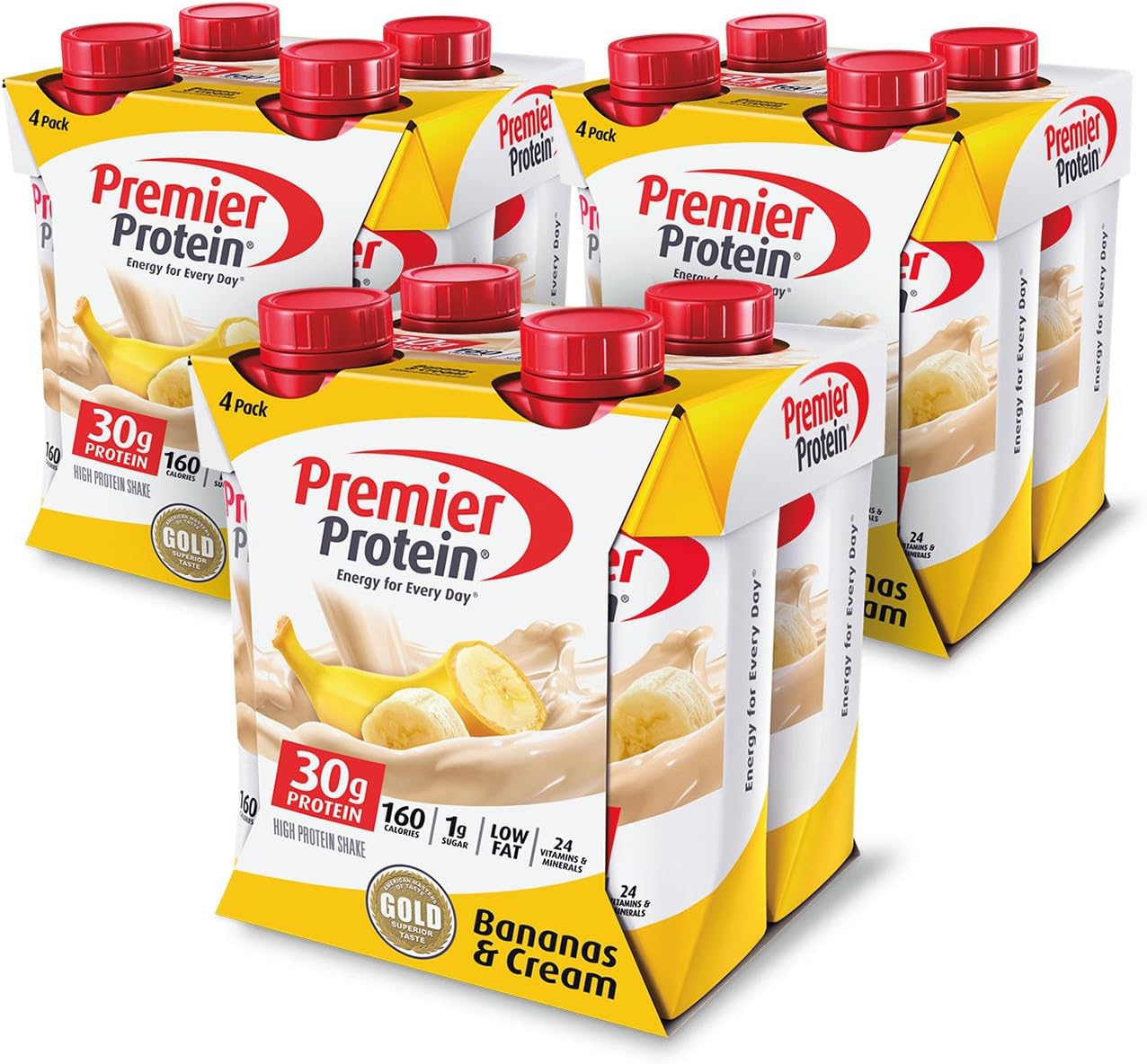 Bulk Pack of 12 Premier Protein Banana 30g Protein Shakes
