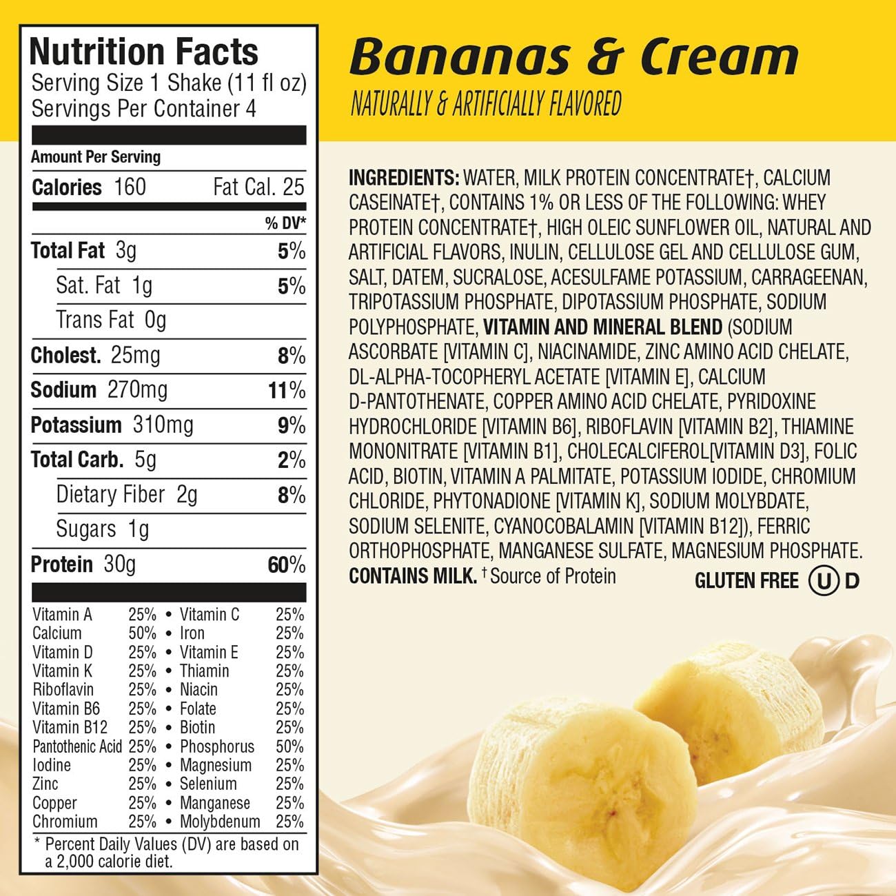 Bulk Pack of 12 Premier Protein Banana 30g Protein Shakes
