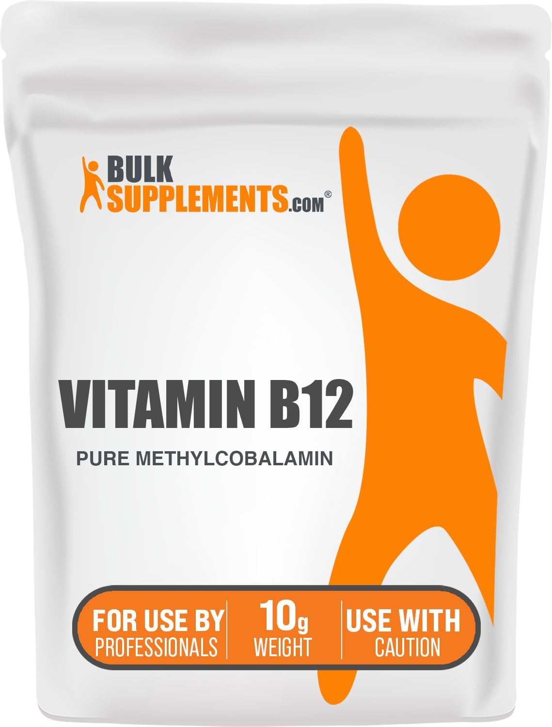 BulkSupplements.com Vitamin B12 Methylcobalamin Powder - Pure B12 Supplement, Essential B Vitamin, Multiple Servings, 10g