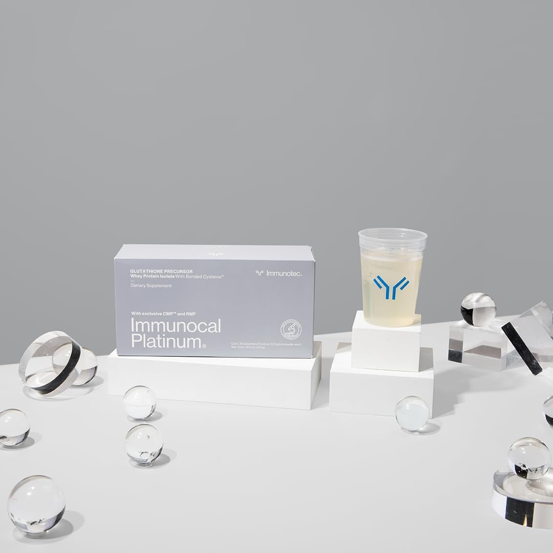 Bundle: Immunocal Regular & Platinum Pack - Glutathione Precursor, Whey Protein Isolate, Antioxidants, Immune Support, Detox, Brain Health, Anti-Aging, Skin & Cell Renewal - 30 Servings