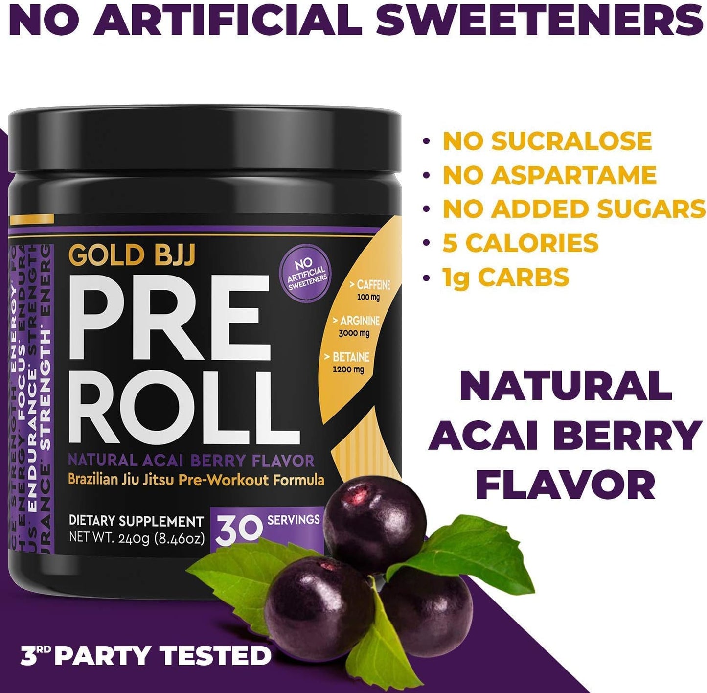 Bundle of Gold BJJ Pre-Roll and Post-Roll Jiu Jitsu Supplements for Enhanced Performance