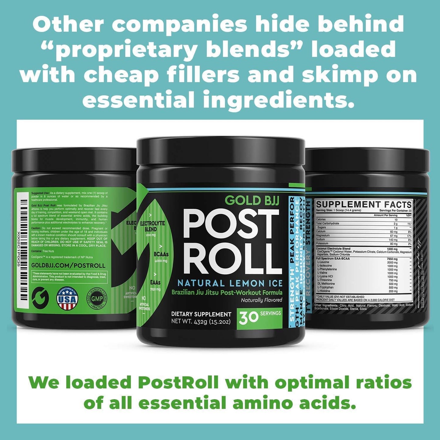 Bundle of Gold BJJ Pre-Roll and Post-Roll Jiu Jitsu Supplements for Enhanced Performance