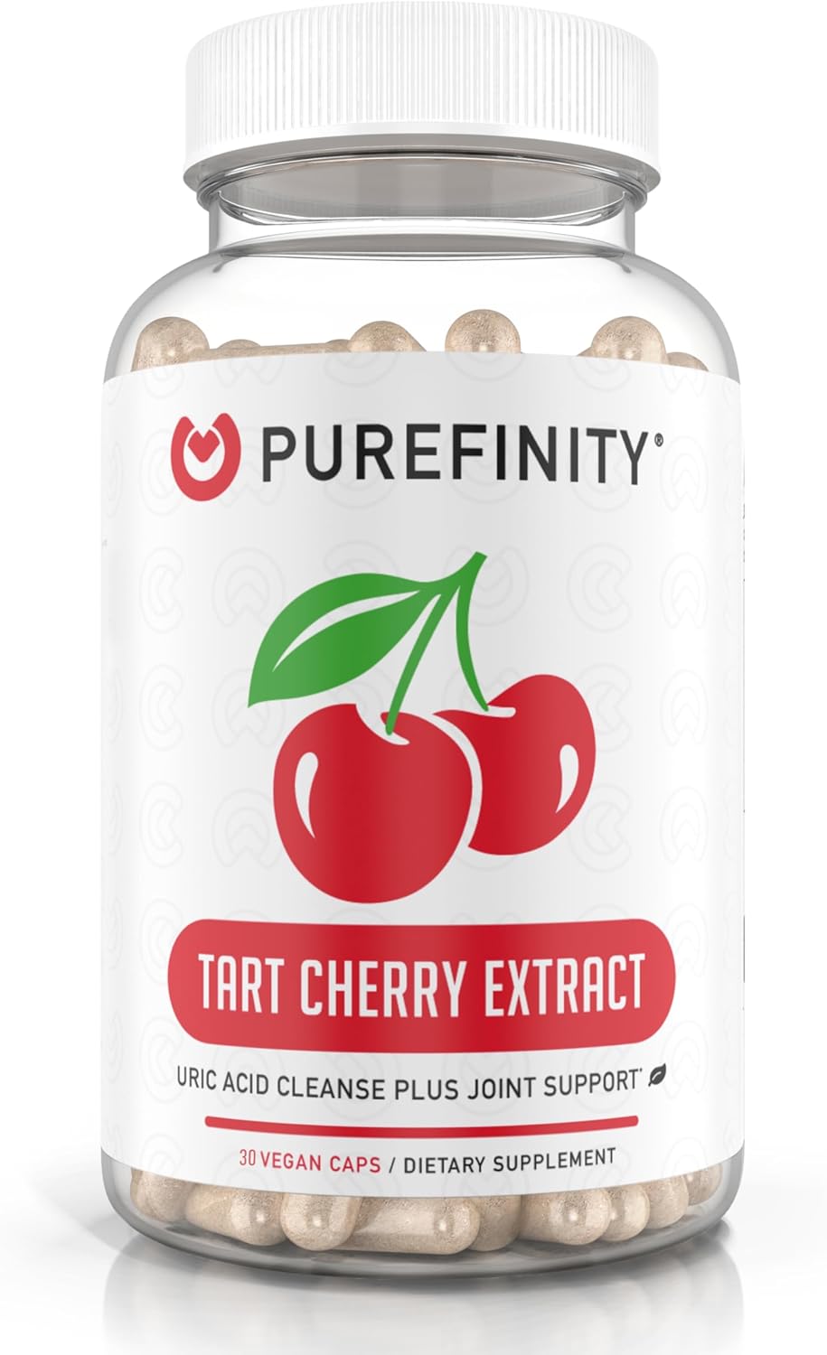 Bundle of PUREFINITY Tart Cherry Extract Capsules and Uric Acid Flush Capsules for Joint Health and Inflammation Support