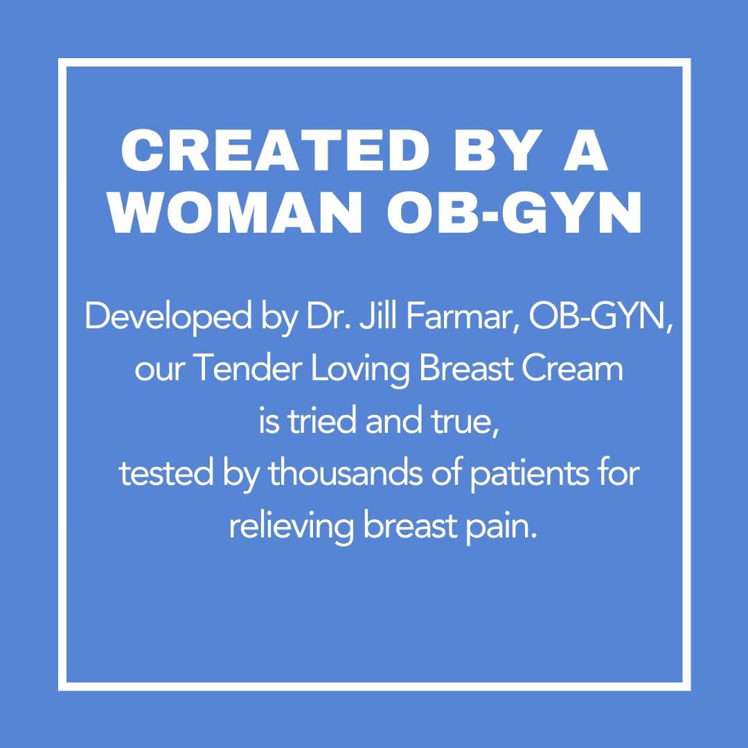 CaboCréme Tender Loving Breast Cream - Hormonal Balance & Breast Care Relief - OB-GYN Formulated - Menstrual & Menopausal Support - 2oz