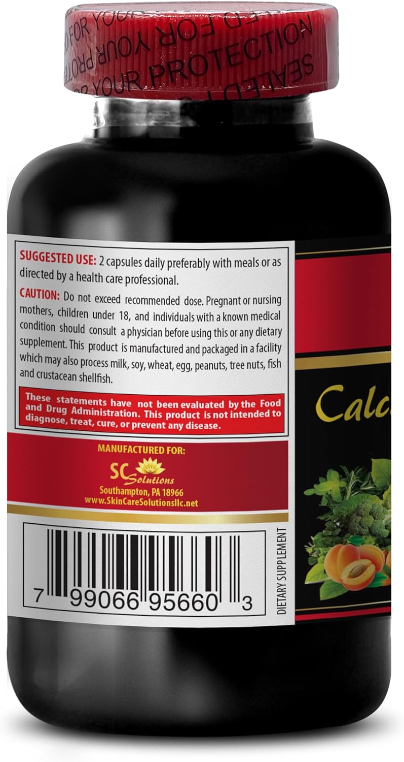 Calcium Magnesium Zinc with Vitamin D3 and Boron Muscle Repair Supplement - Immune Support Vitamins for Men and Women - 60 Capsules