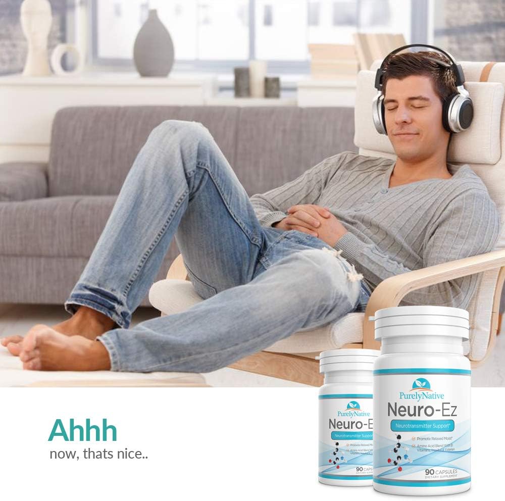 Calming Neurotransmitter Support Blend with Amino Acids, B Vitamins, and Valerian for Relaxation