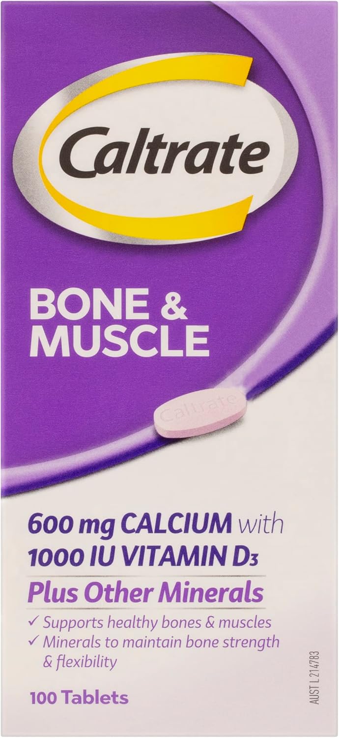 Caltrate Bone and Muscle Health with Minerals - 100 Tablets