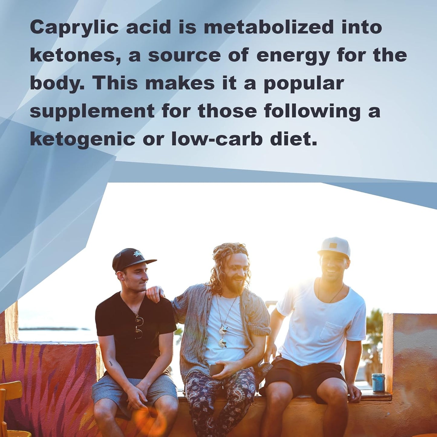 Caprylic Acid Tablets 300mg - 100 Count for Ketone Production - Gluten Free & Non-GMO - USA Made LifeLink