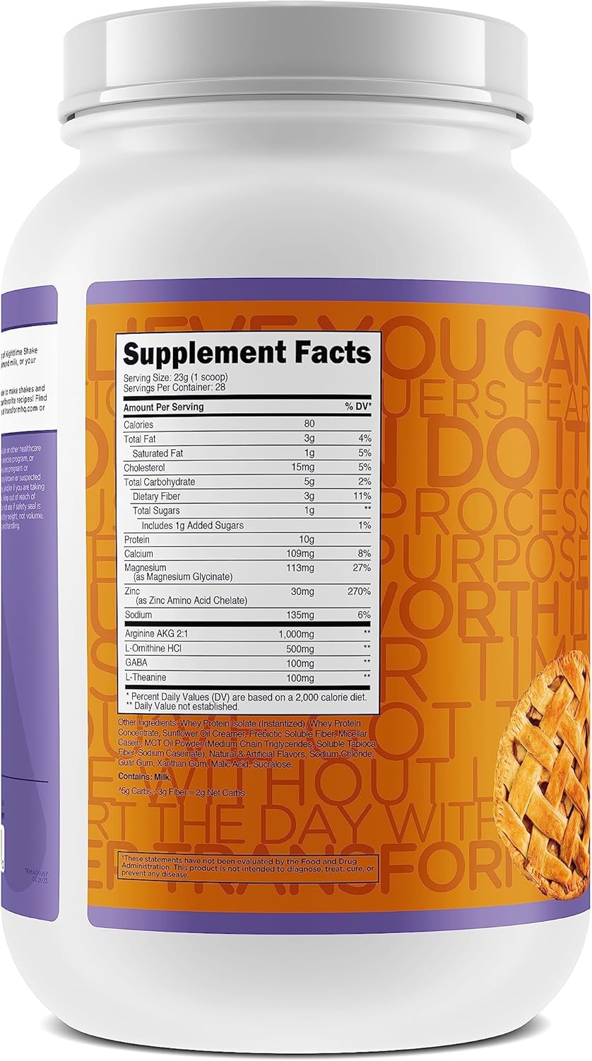 Caramel Apple Pie Nighttime Protein Shake - 28 Servings, Sleep & Recovery Blend