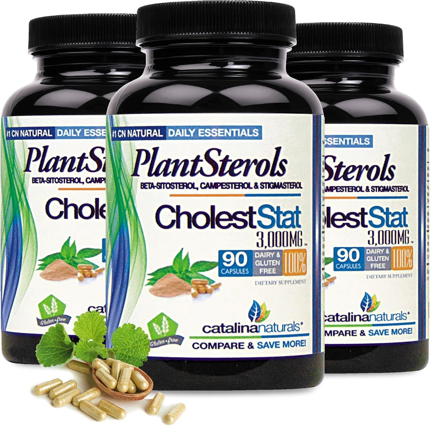 Catalina Naturals Triple Strength Phytosterol Complex Cholest-Stat Supplement 90 Count
