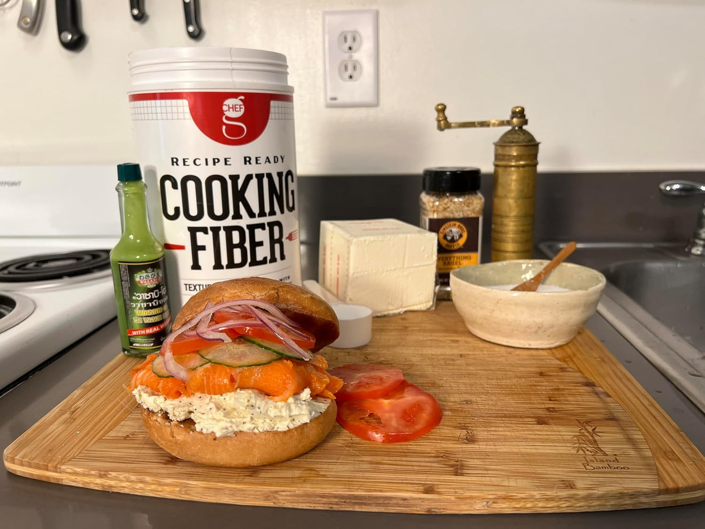 CAVU NUTRITION Chef G's Cooking Fiber (90 Servings) - Sunfiber® | Tasteless, Odorless, Grit-free | Natural, Gluten-Free | Low FODMAP, Glyphosate Residue Free, Vegan