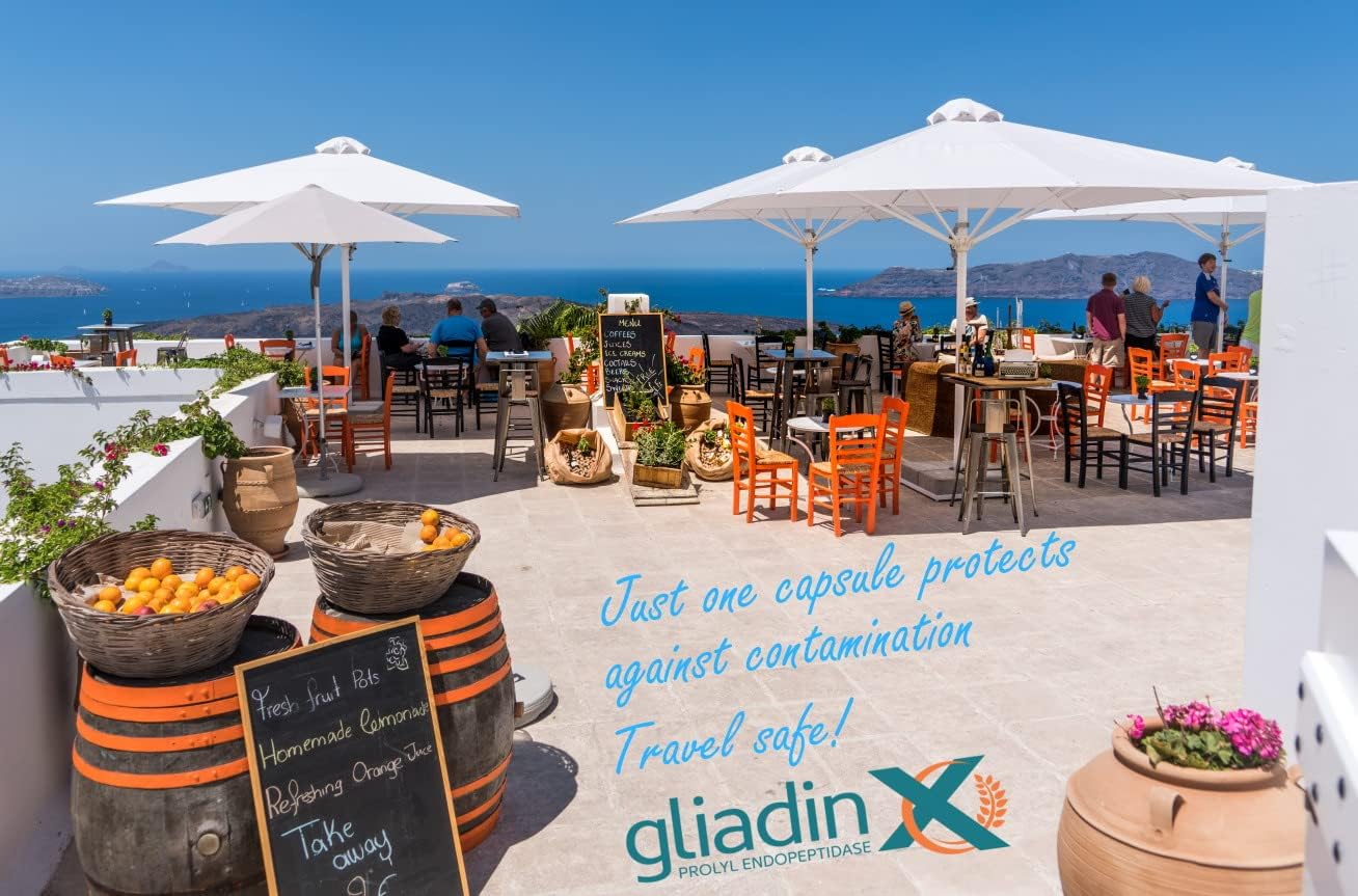 Celiac Safe Supplements for Gluten-Free Diets - GliadinX Digestion of Gluten, 30 Capsules