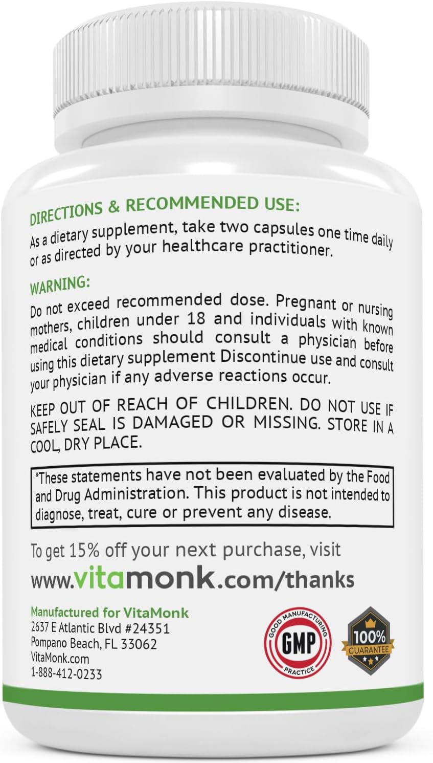 Cellular Vitality & Cognitive Performance Bundle: VitaMonk Mitochondrial Support with Alpha GPC and Uridine