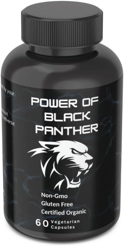 Certified Organic Heroot Black Panther - 60 Vegetarian Capsules, Non-GMO, Gluten Free