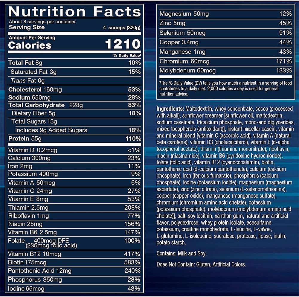 Chocolate BodyTech Prime Mass - 6 lbs./8 Servings for Muscle Growth and Recovery