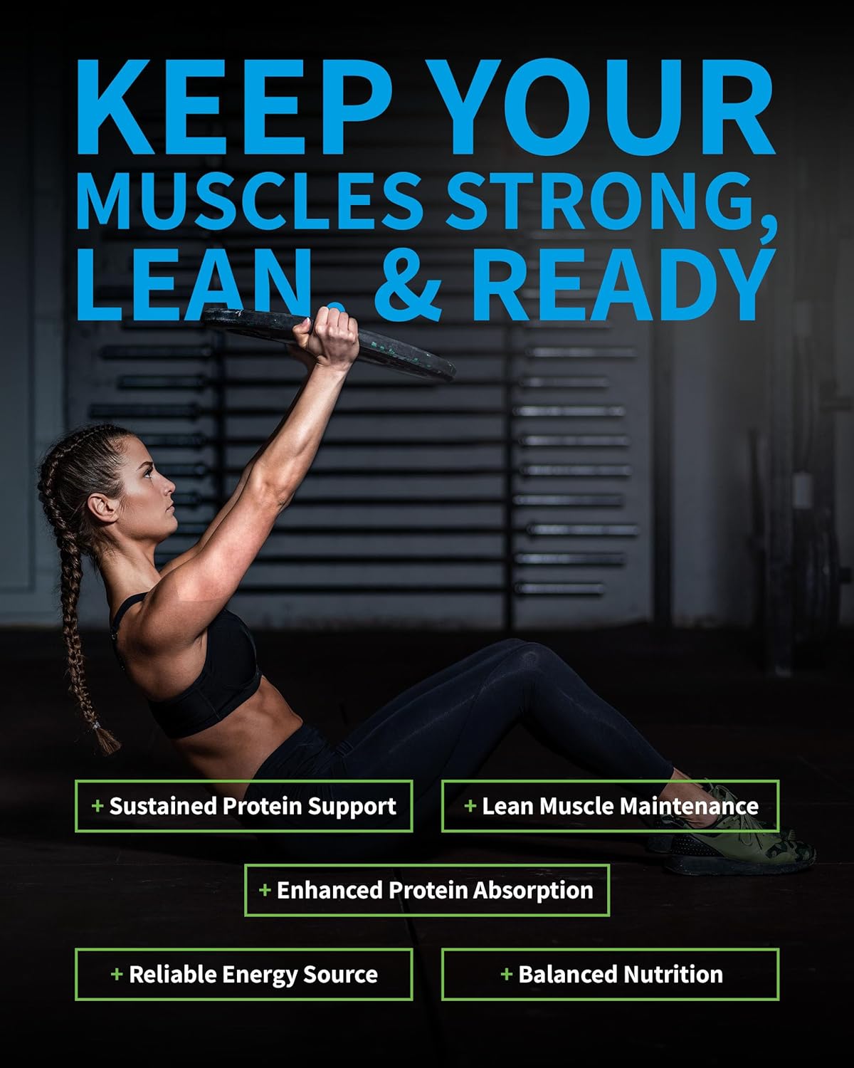 Chocolate Meal Replacement with Whey Isolate, Casein, Leucine & MCT - Low-Calorie Protein for Lean Muscle