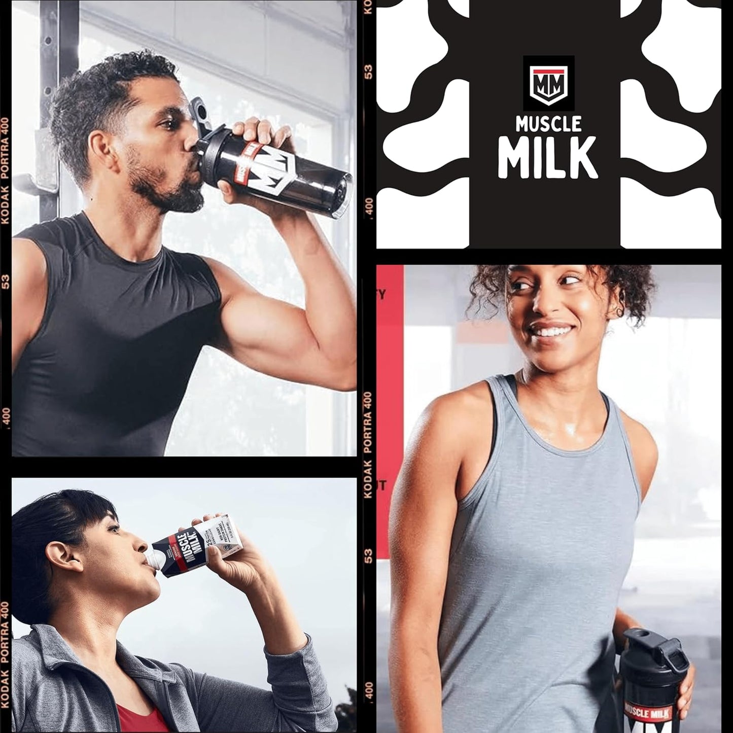 Chocolate Muscle Milk Protein Shake with 25g Protein, Zero Sugar, Vitamins, Fiber - 8 Pack of 11 Fl Oz Genuine Protein Shakes