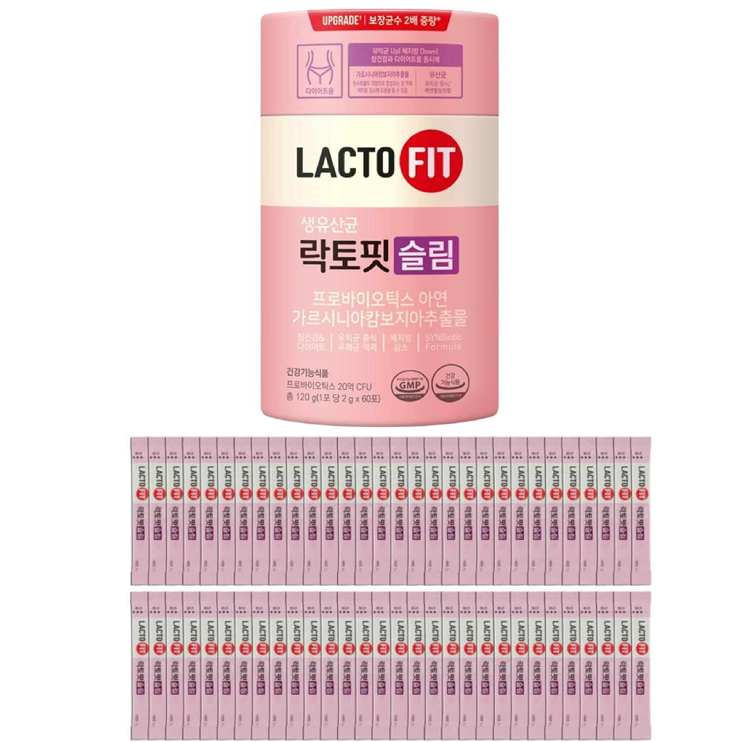 Chong-Kun-Dang CKD Lacto-Fit Slim Powder Sticks - 1 Pack (2g x 60) for Men by MENBLY