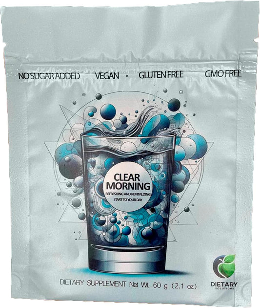 Clear Morning After-Drinking Recovery Mix - Morning Wellness Formula with Hydration Support & Silicon Dioxide Detox