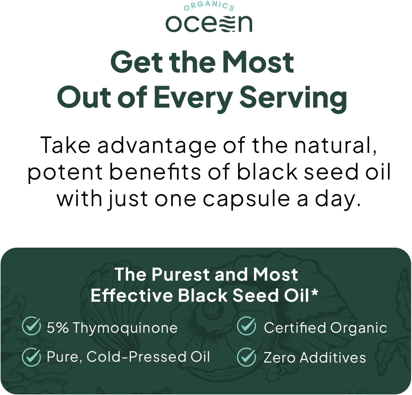 Cold Pressed Organic Black Seed Oil with 5% Thymoquinone for Immune Support and Cellular Health - Pure Nigella Sativa Oil for Memory and Vitality