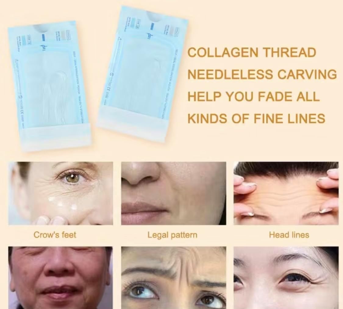 Collagen Threads for Protein Boosting Skin Health and Elasticity