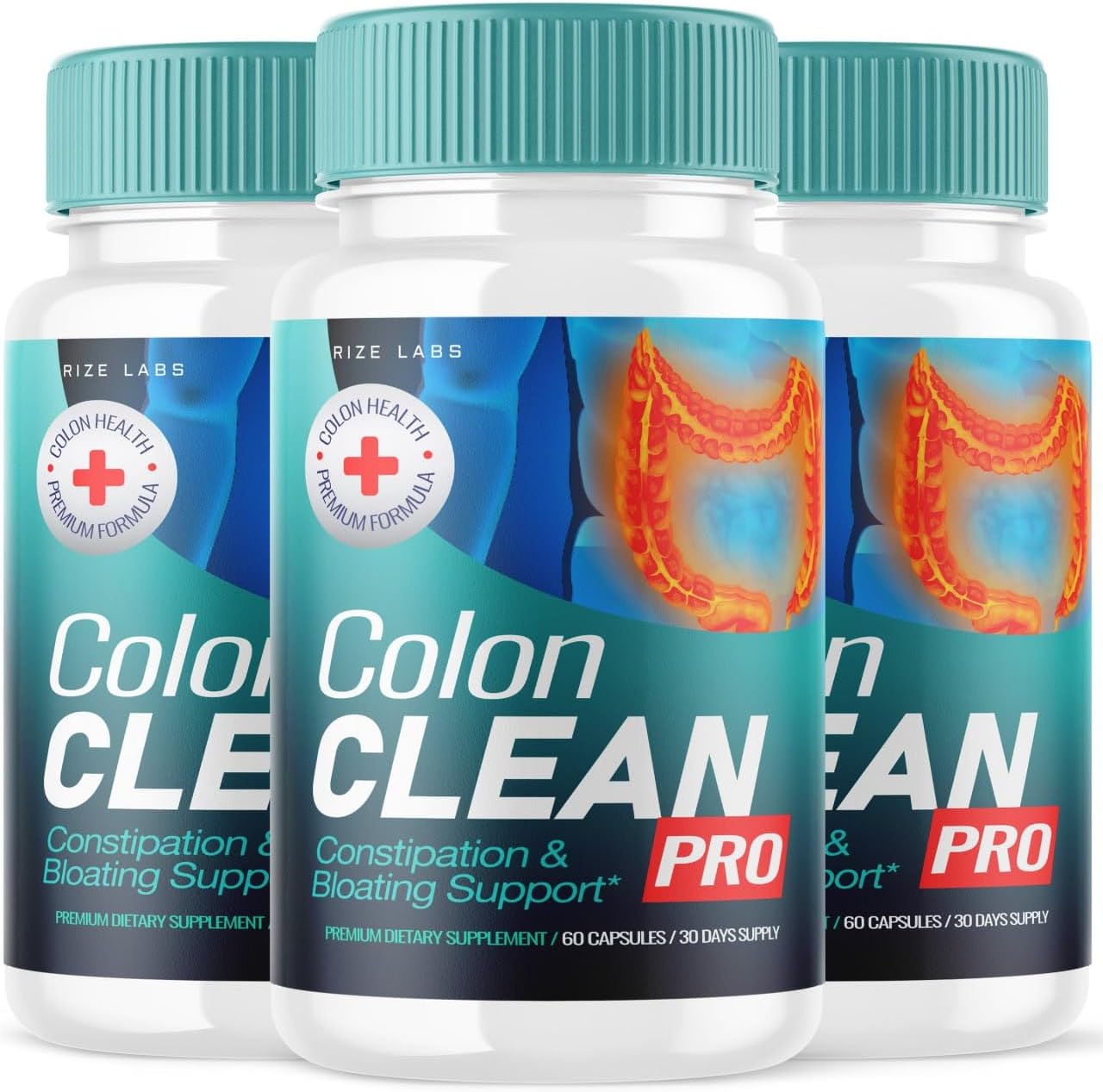 Colon Clean Pro Capsules (3 Pack) - All-Natural Pills for Bloating Relief and Gut Health - 180 Capsules, Reviews - ColonClean Pro Supplement