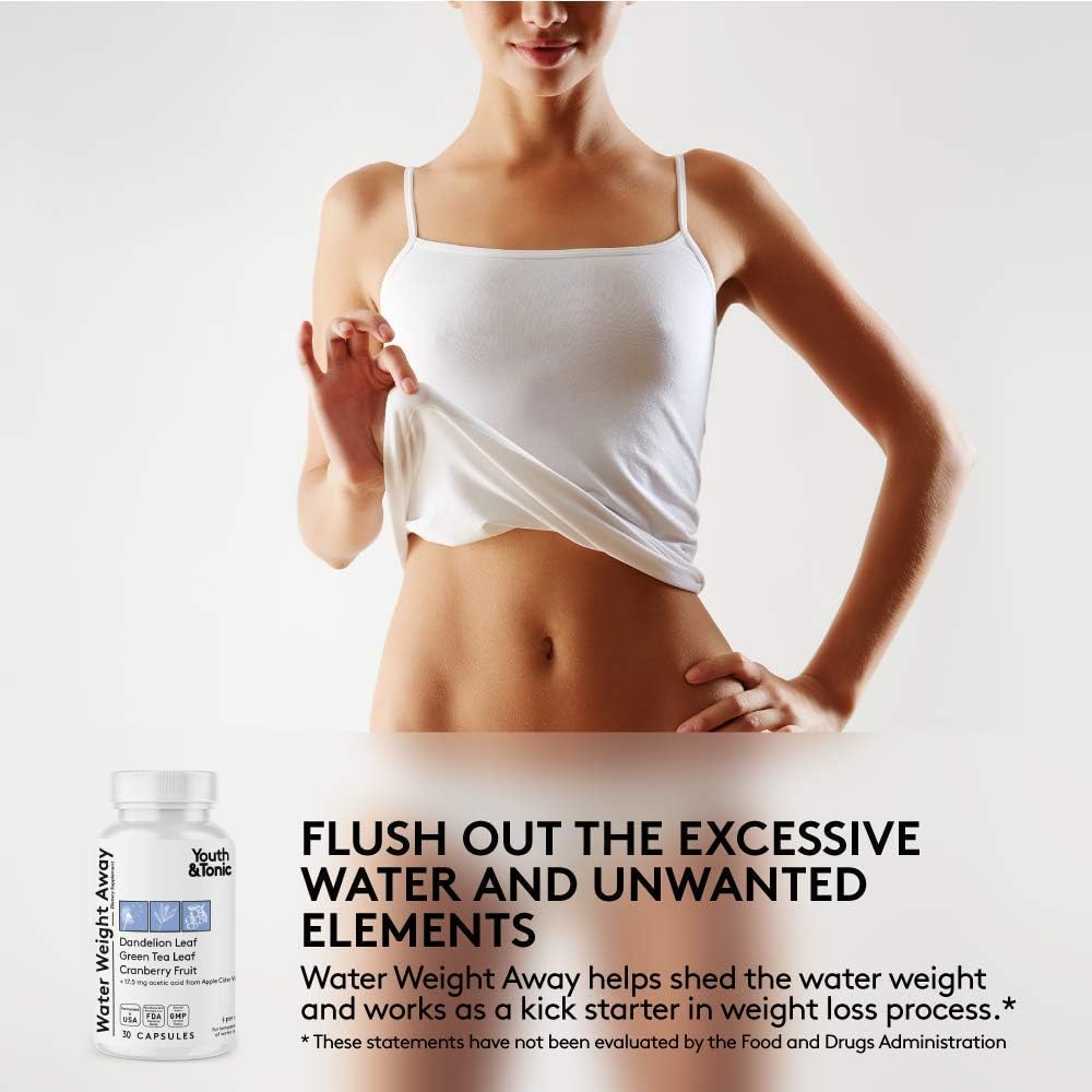 Complete Body Cleanse Detox Bundle - Youth & Tonic Water Weight Away, Kidney Cleanse, and CandEase Matrix - Promotes Health and Wellness
