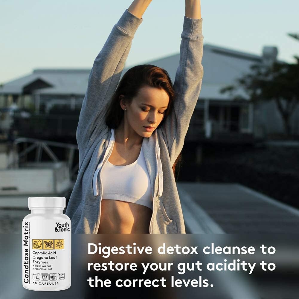 Complete Body Cleanse Detox Bundle - Youth & Tonic Water Weight Away, Kidney Cleanse, and CandEase Matrix - Promotes Health and Wellness