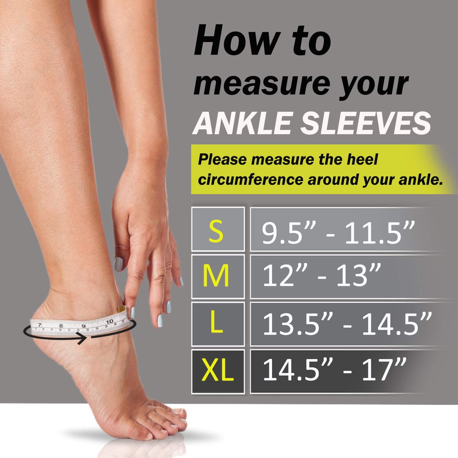 Compression Support Sleeves for Legs - POWERLIX Orthopedic Braces for Swelling, Sprains, Plantar Fasciitis, Arthritis, Tendinitis - Set of 2