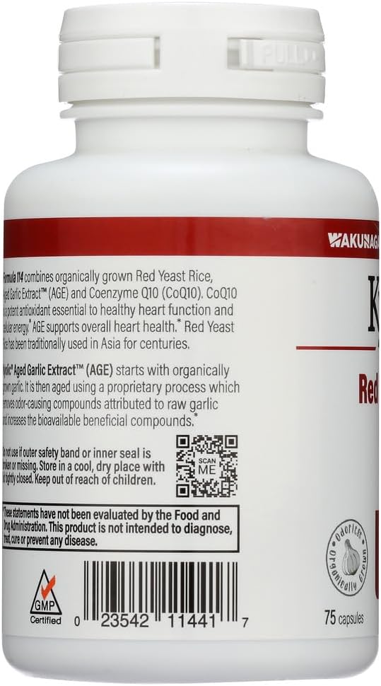 CoQ10-Enriched Kyolic Red Yeast Rice Supplement for Heart Health