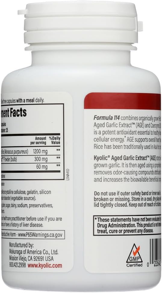 CoQ10-Enriched Kyolic Red Yeast Rice Supplement for Heart Health