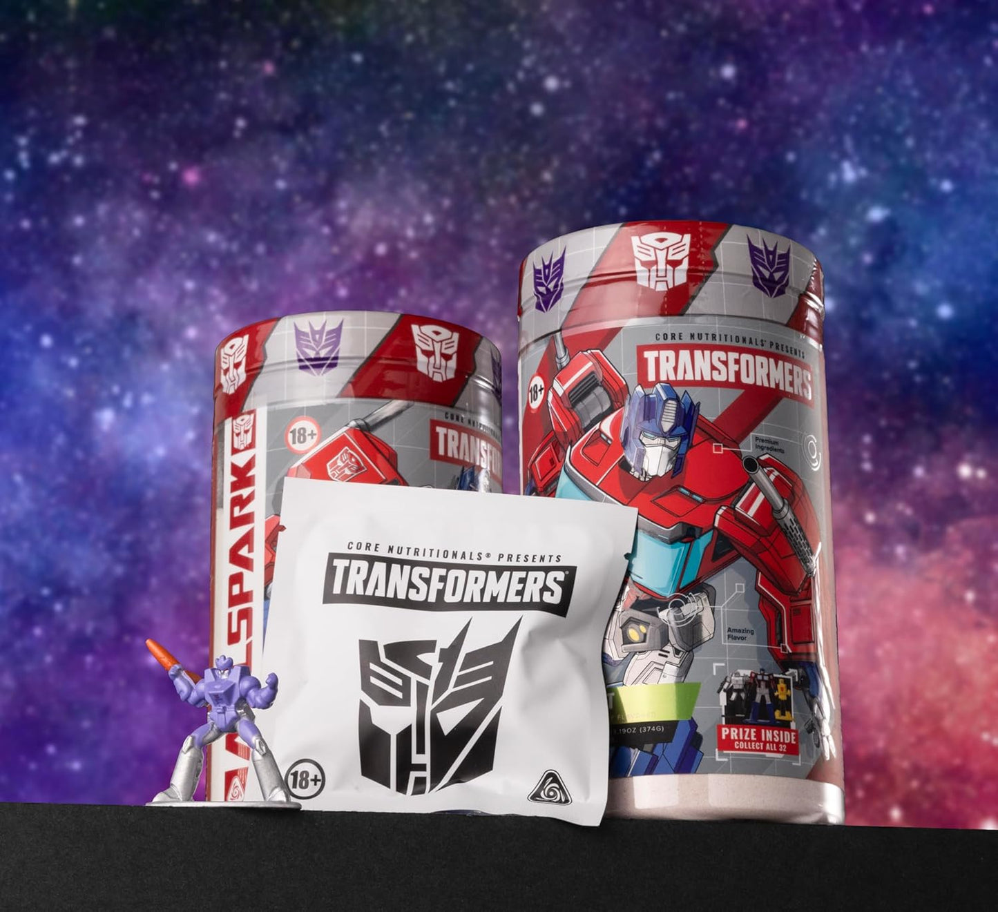 Core Nutritionals Energon Pre Workout Supplement Formula with Free Megatron Prize - Blood Orange Passion Fruit (20 Servings)