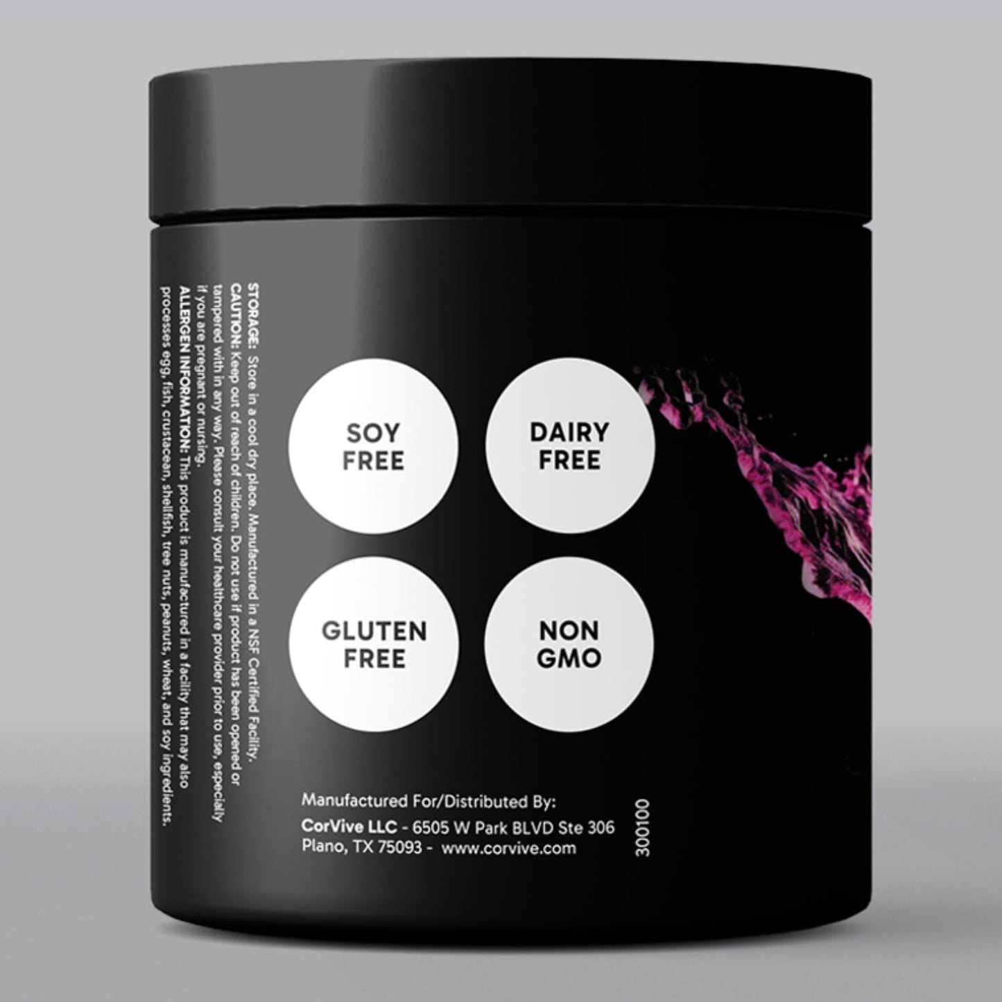 CorVive Pink Lemonade Hydrate Electrolyte Drink Mix - NSF Certified with Electrolytes, Vitamin C, Magnesium, Zinc, Potassium - Boost Performance for Athletes & Military - 50 Servings