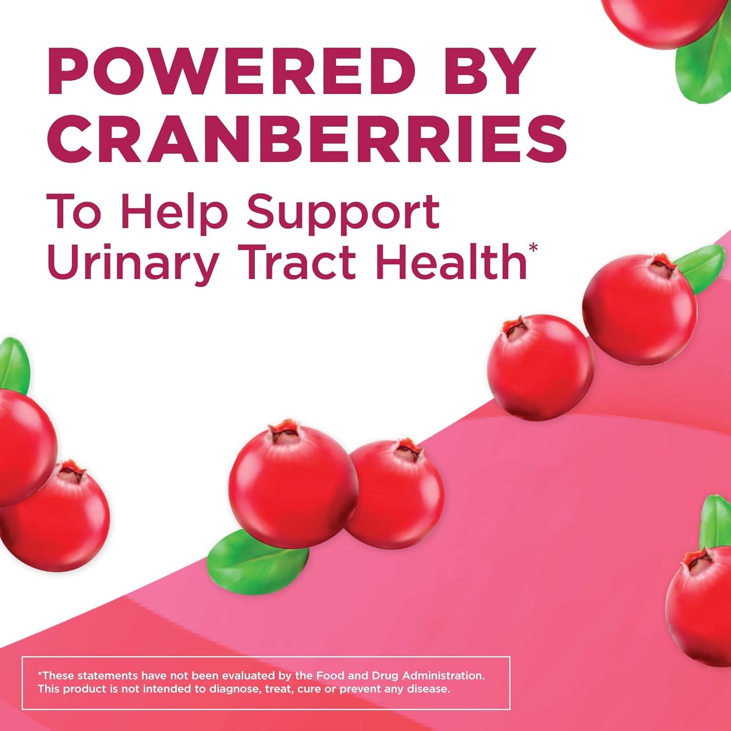 Cranberry Urinary Tract Health Supplement with Vitamin D and Zinc - 50 Count