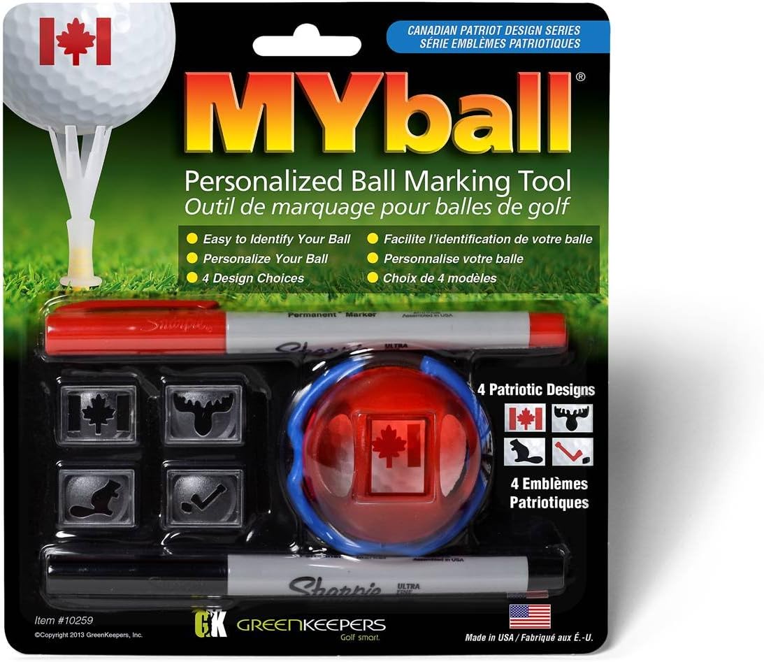 Customize Your Ball with Greenkeepers Canadian Series Personalized Ball Marking Tool