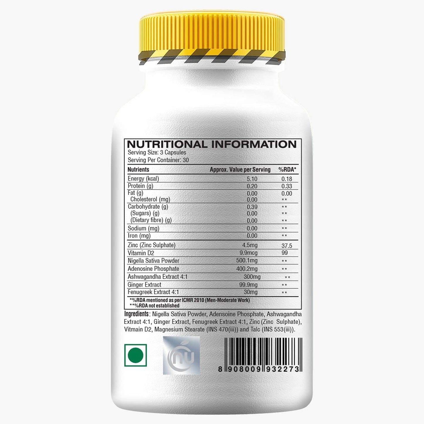 Cutting & Lean Muscle Supplement - ANAVAR Natural Alternative (90 Capsules), First in India