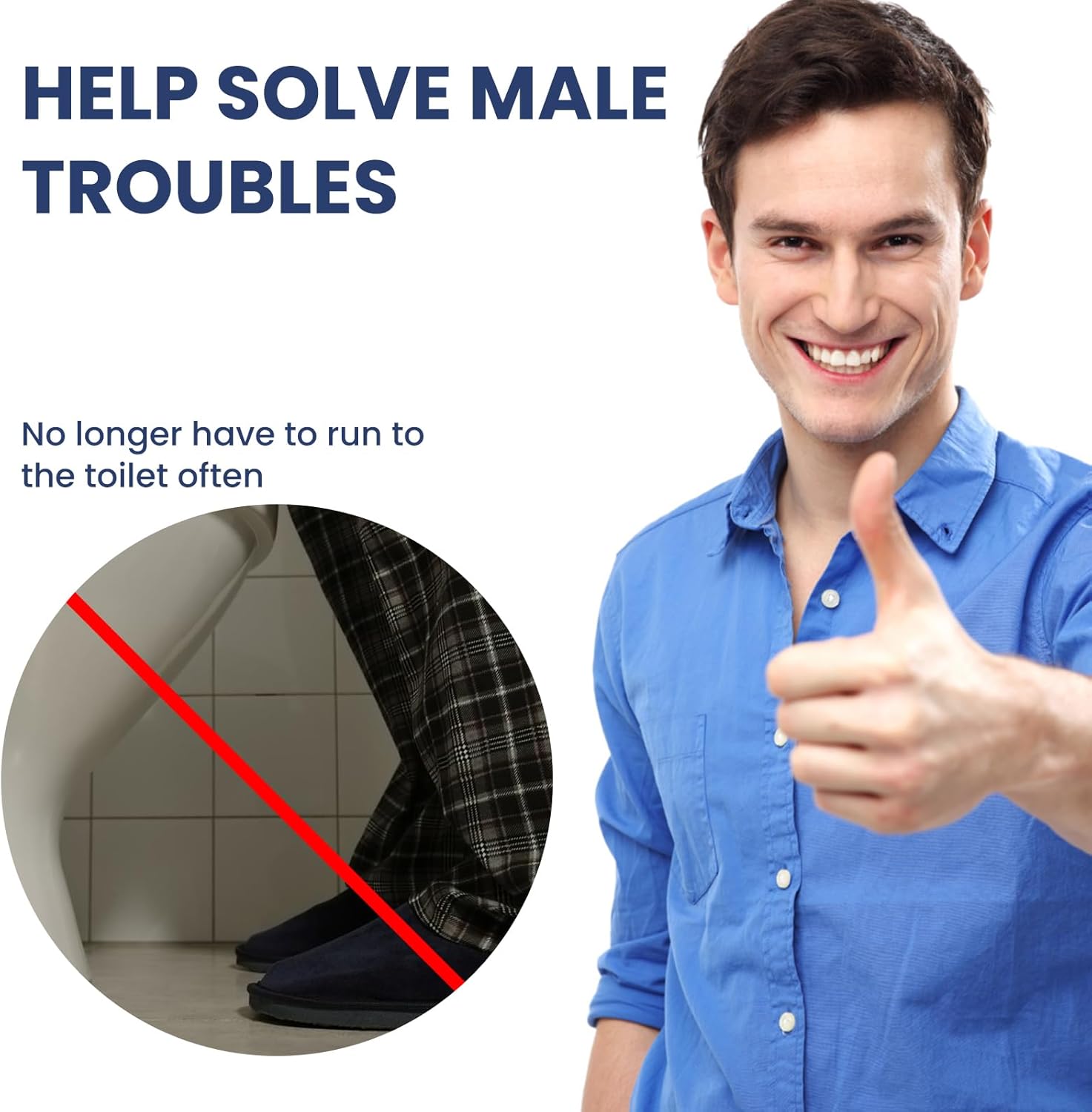 CYCVIZK Femipure Prostate Relief Drops - Natural Herbal Solution for Men's Prostate Health (3-Pack)