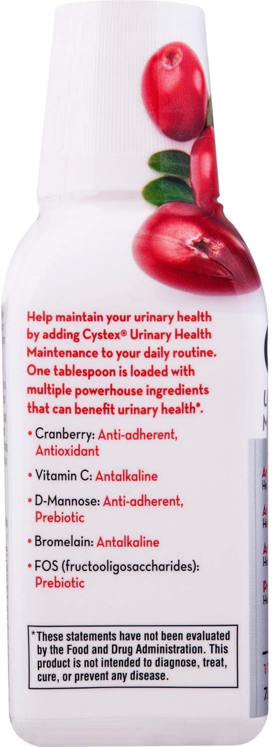 Cystex Liquid Cranberry Complex Supplement - 5 Pack, 7.6 oz - Urinary Health Support