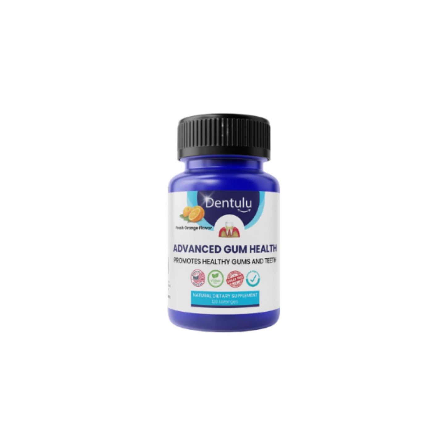 Dentulu Sugar Blocking Gum Health Mints - Dentist Formulated, Promotes Healthy Gums, Targets Dental Dise-ase Roots, Orange Flavor