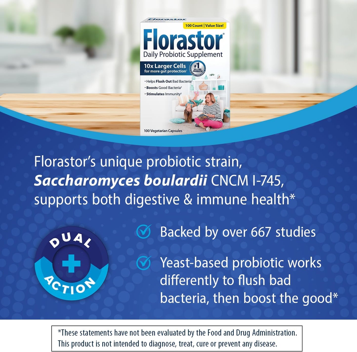 Digestion & Gut Health Bundle: 100 ct. Probiotic for Digestive & Immune Health + 30 ct. Gut Boost Daily Probiotic & Prebiotic - Balance Your Gut Flora & Boost Immunity