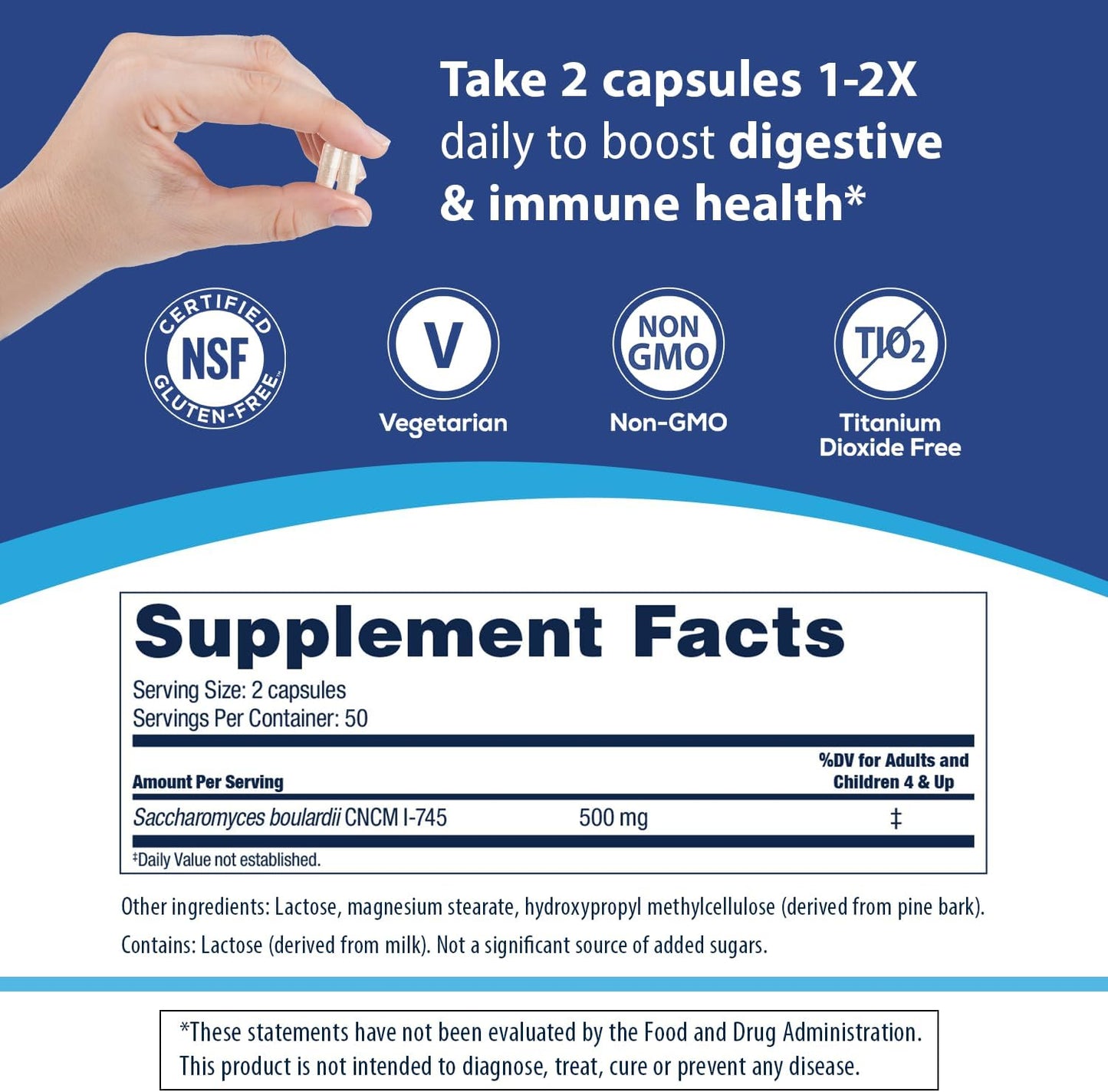 Digestion & Gut Health Bundle: 100 ct. Probiotic for Digestive & Immune Health + 30 ct. Gut Boost Daily Probiotic & Prebiotic - Balance Your Gut Flora & Boost Immunity