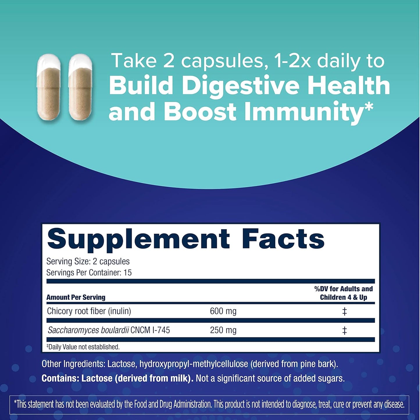 Digestion & Gut Health Bundle: 100 ct. Probiotic for Digestive & Immune Health + 30 ct. Gut Boost Daily Probiotic & Prebiotic - Balance Your Gut Flora & Boost Immunity