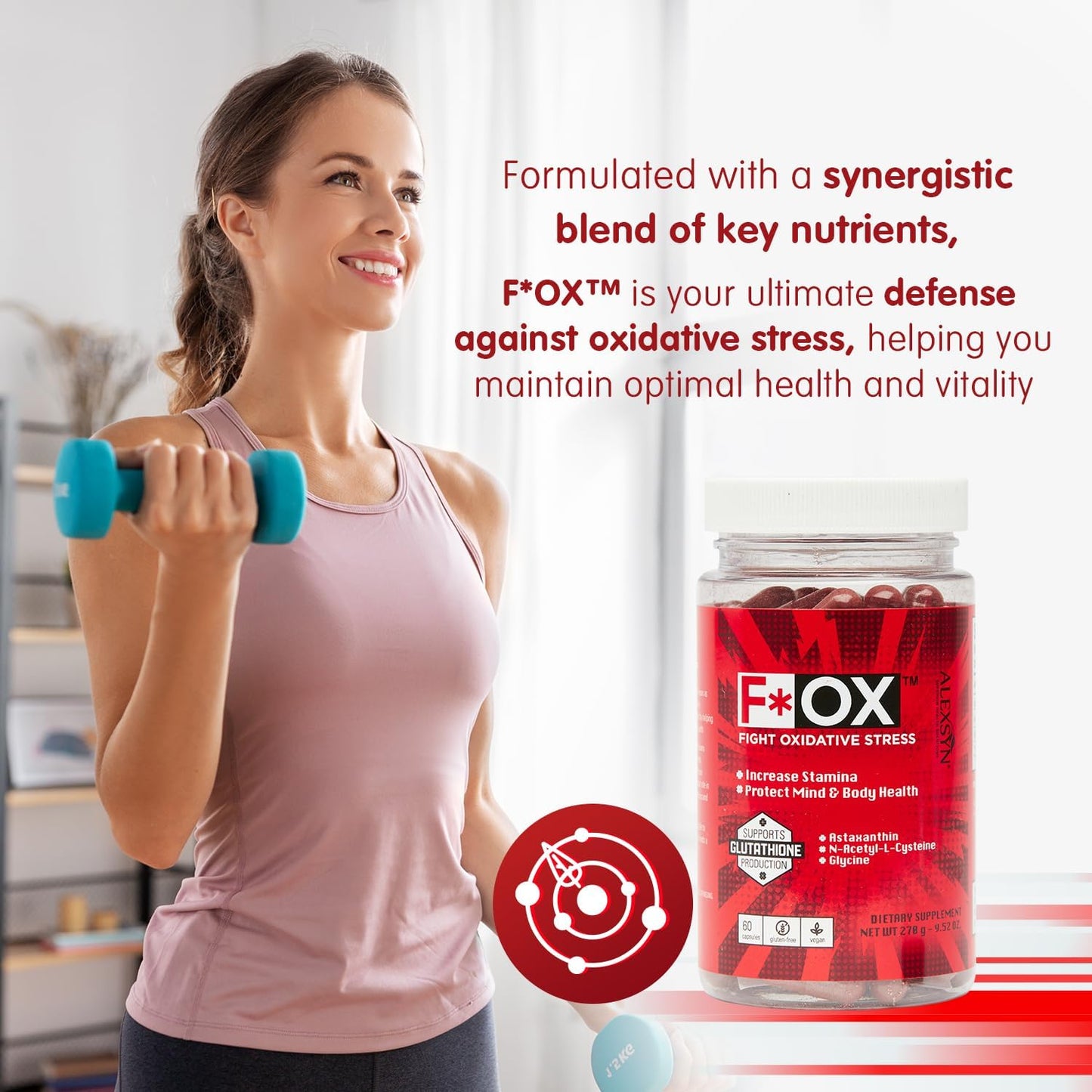 Digestive Health and Oxidative Stress Support Bundle - Alexsyn Amend GI + Fox Antioxidant Supplement