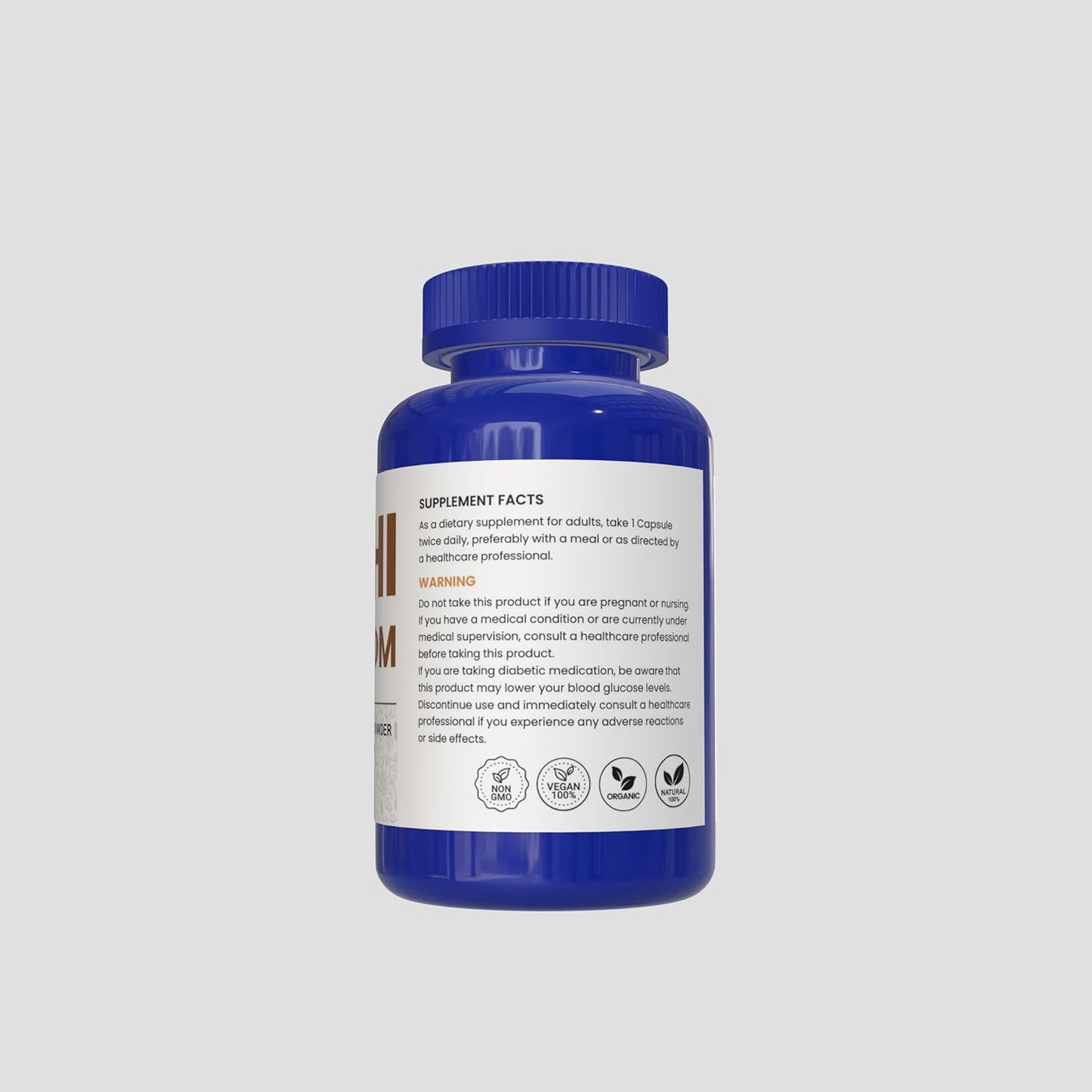 Double Wood Reishi Mushroom Capsules - 90 Count, Immune System Support, Heart Health, Quality Sleep - Organic Vegan Non-GMO Supplement